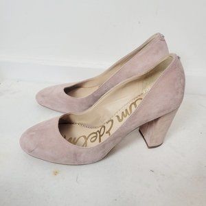 Sam Edelman Shoes Stillson Dusty Rose Suede Round Toe Block Heel 9
